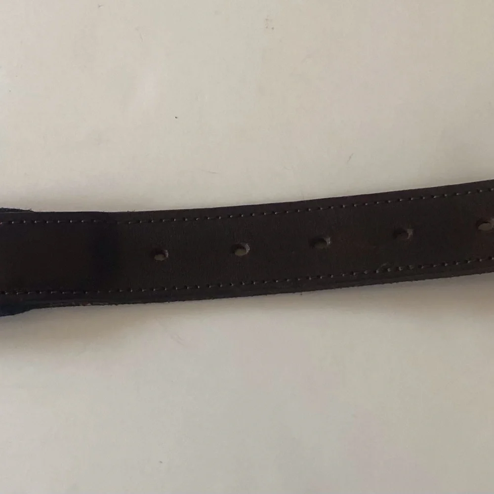 Vineyard Vines Canvas Club Boys Belt , Size 24, Brass Hardware W/Leather Ends